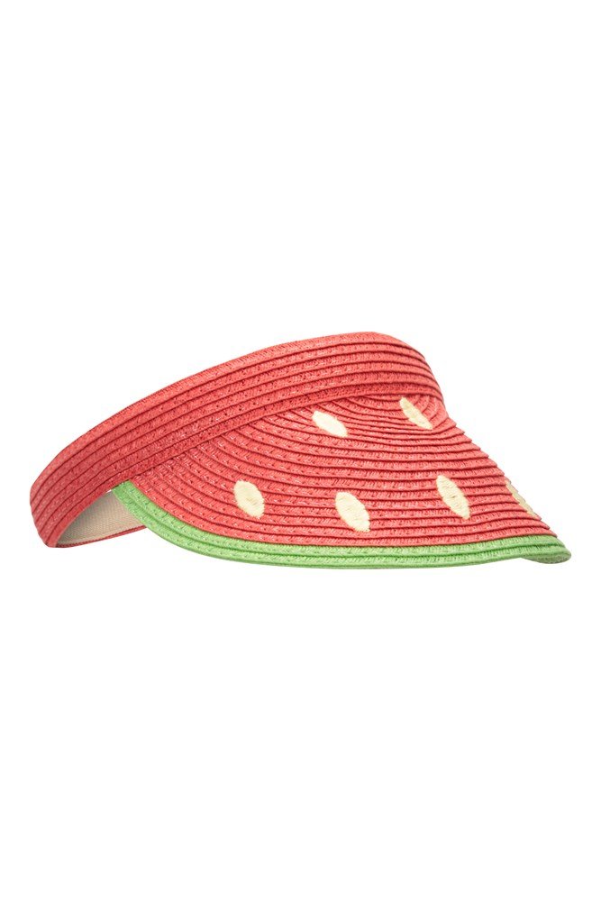Kids Strawberry Woven Visor