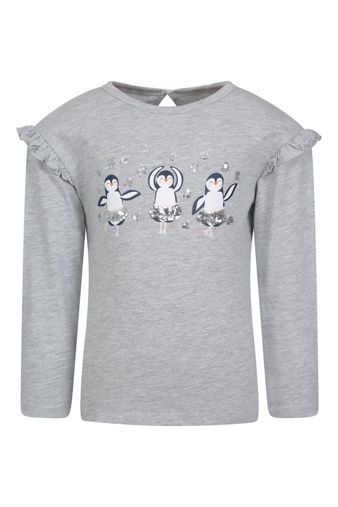 Kids Dancing Penguins Organic Tee