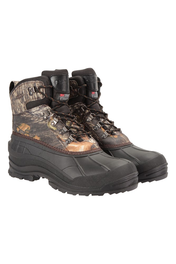 Woodland Camo Mens Snowboots