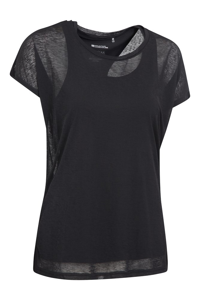 Double Layer Womens T-Shirt