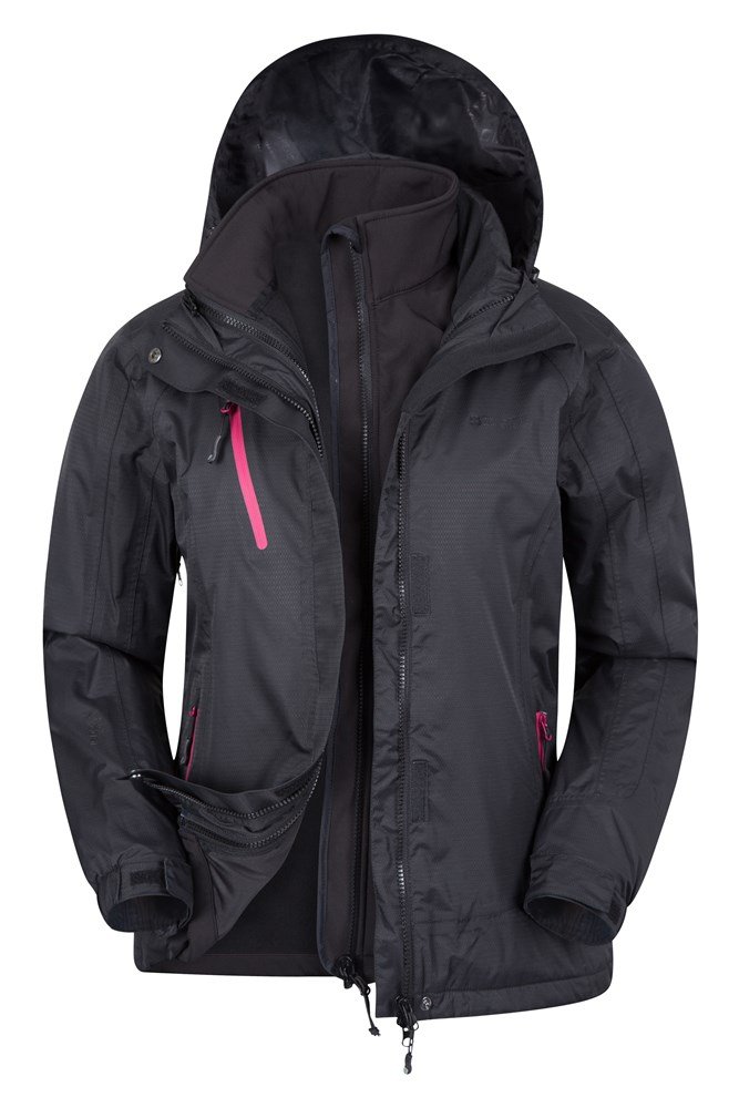 Bracken Extreme Womens 3 in 1 Waterproof Jacket