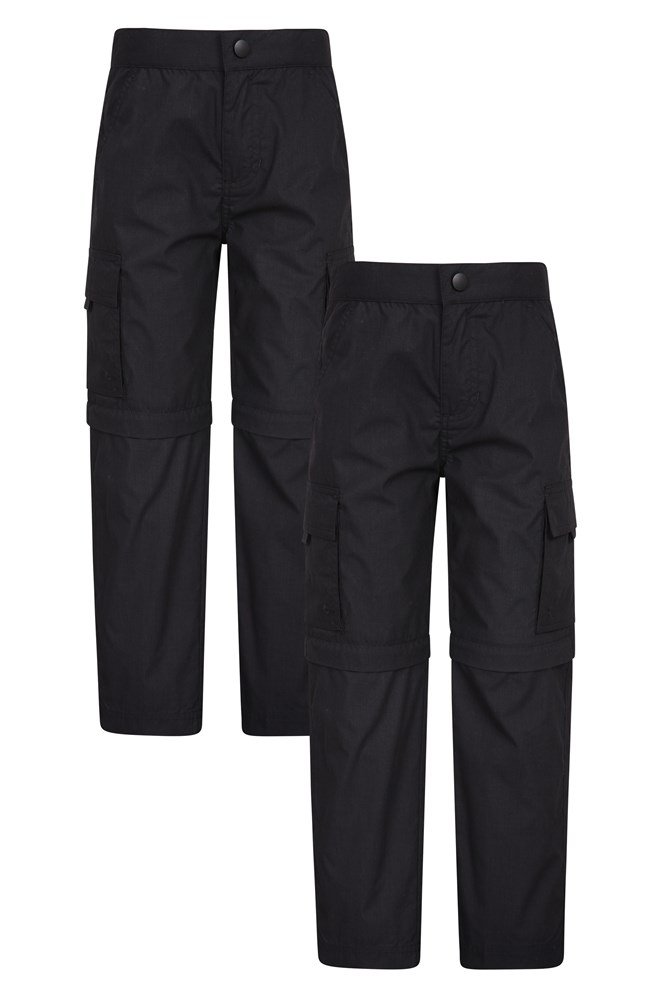 Active Kids Zip-Off Trousers Multipack