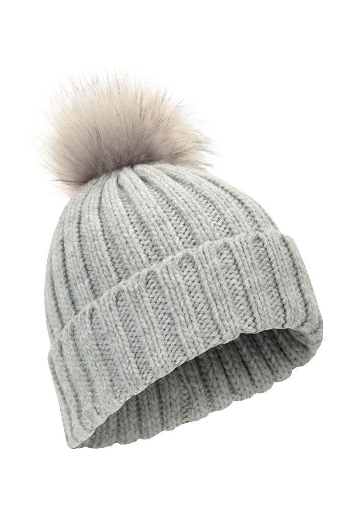 Geneva Womens Pom-Pom Beanie