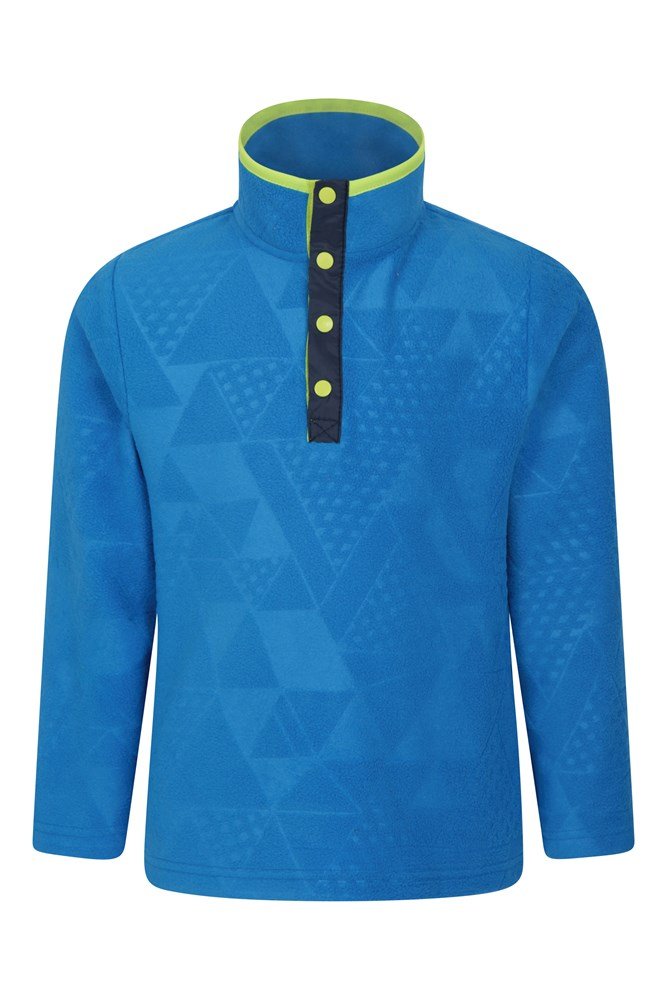 Patterned Debossed Kids Fleece