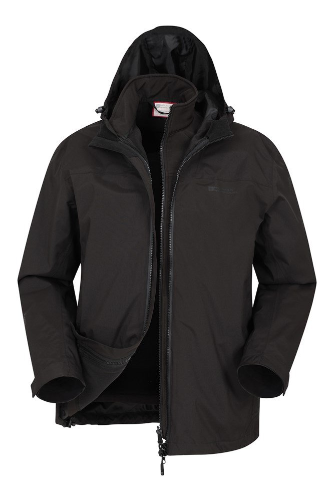 Urban Extreme Recycled 3-in-1 Mens Waterproof Jacket