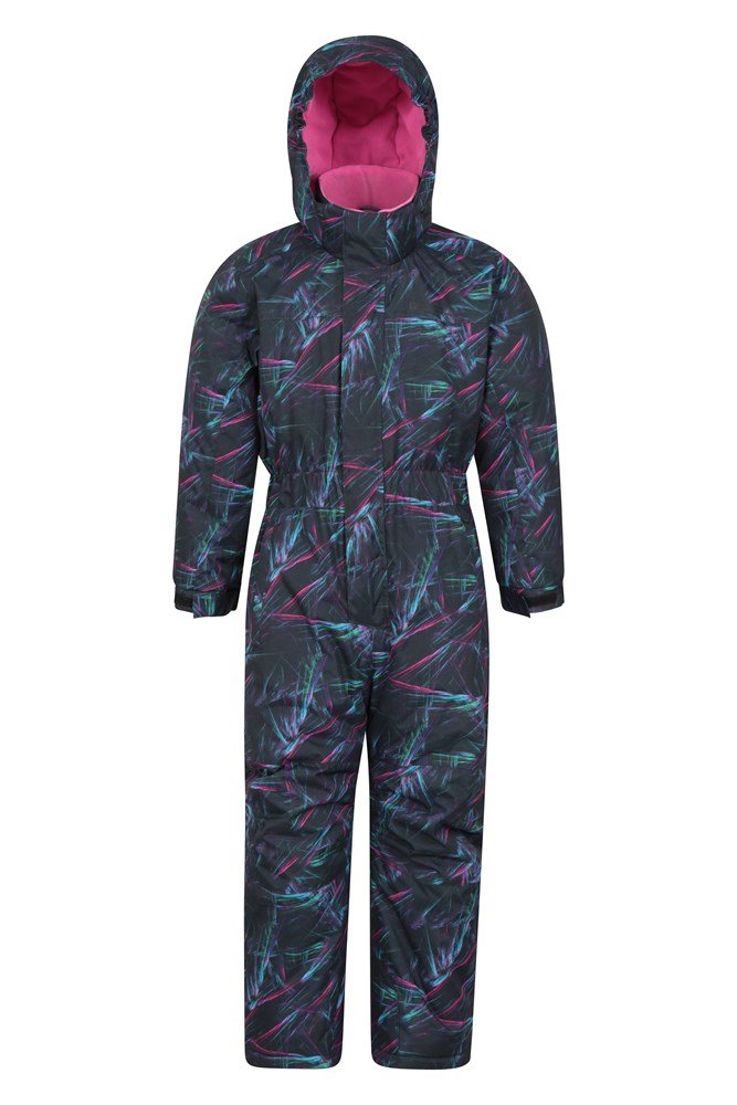 Cloud Printed Kids All in One Snowsuit