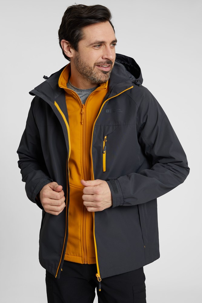 Brisk Extreme Mens 3-in-1 Waterproof Jacket