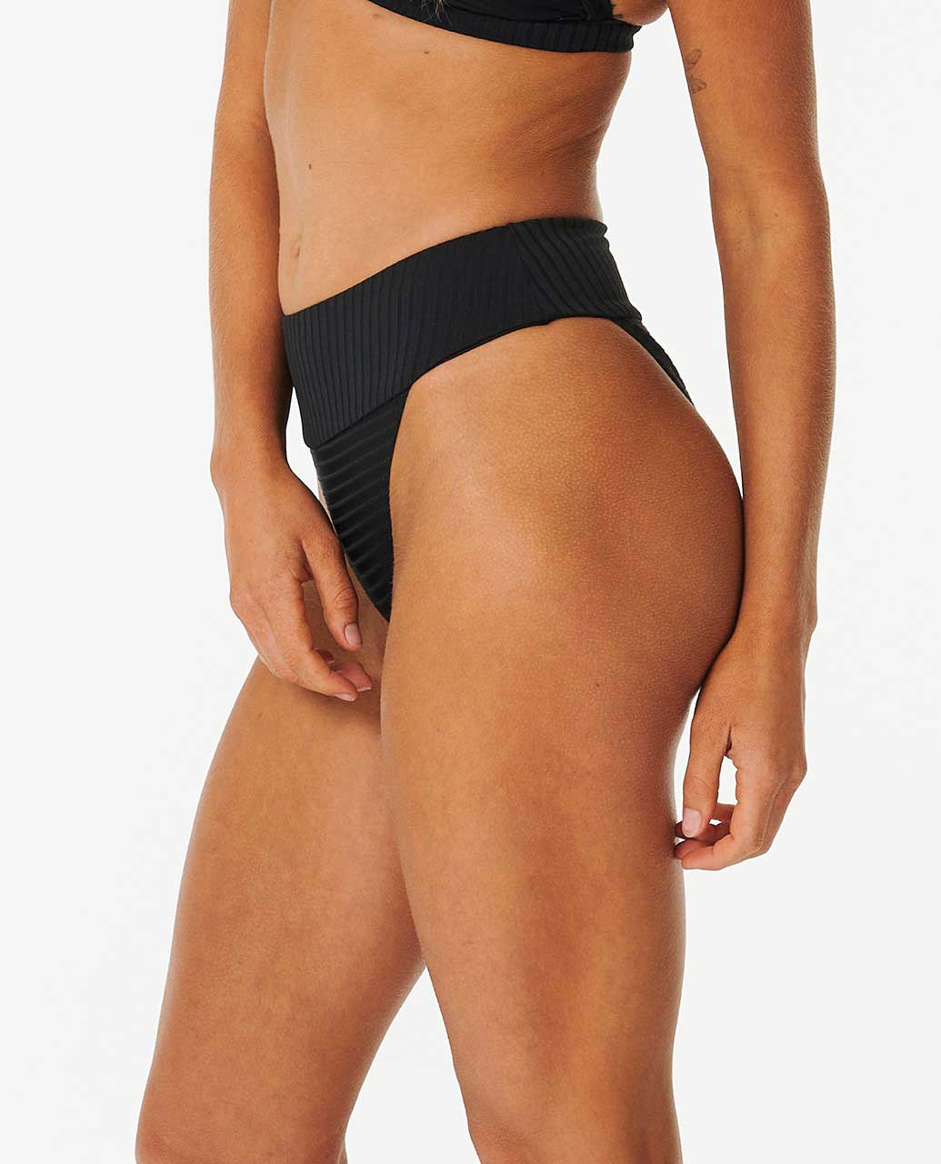 Premium Surf High Waist Cheeky Coverage Bikini Bottoms