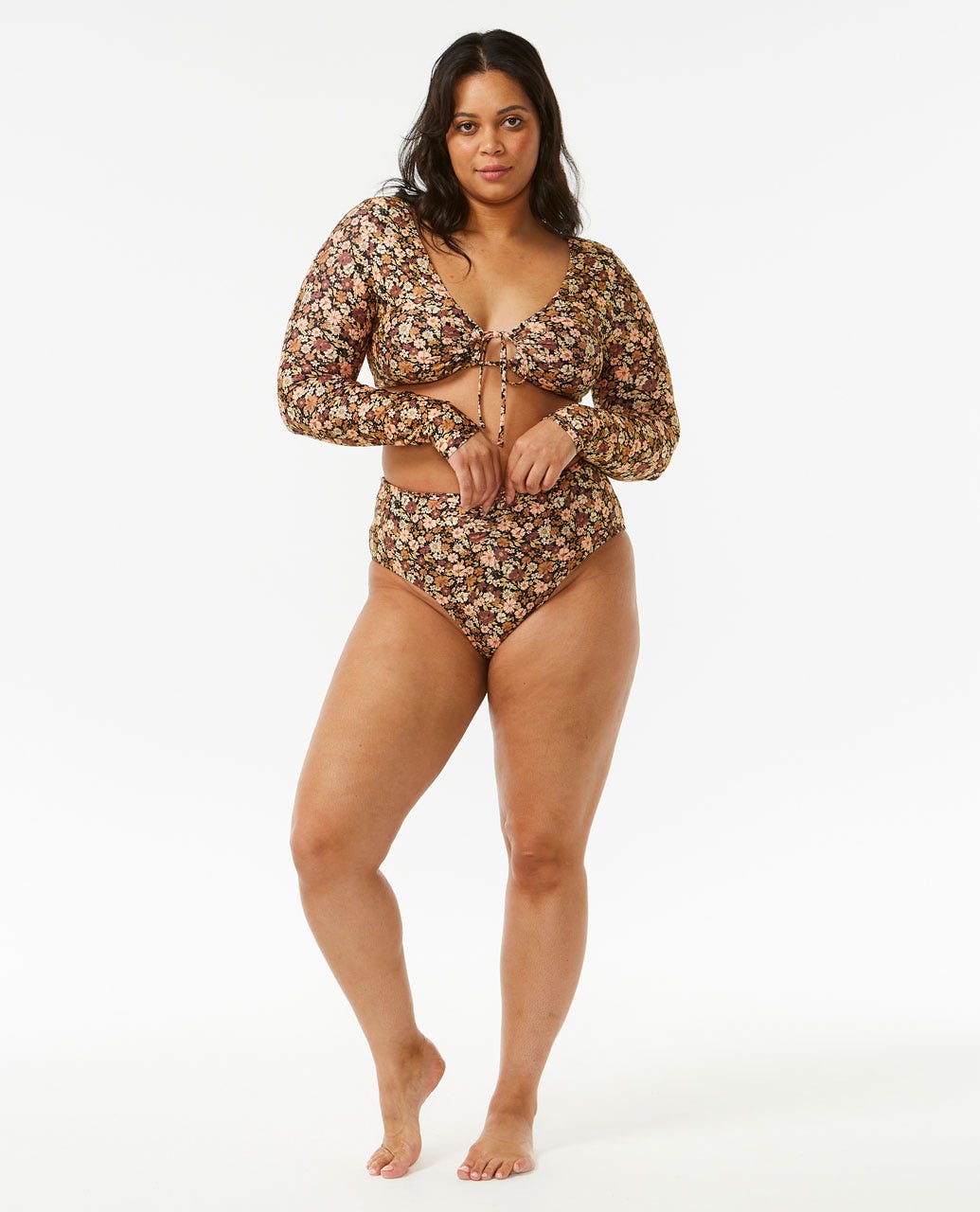 Sea Of Dreams Hi Waist Good Coverage Bikini Bottoms