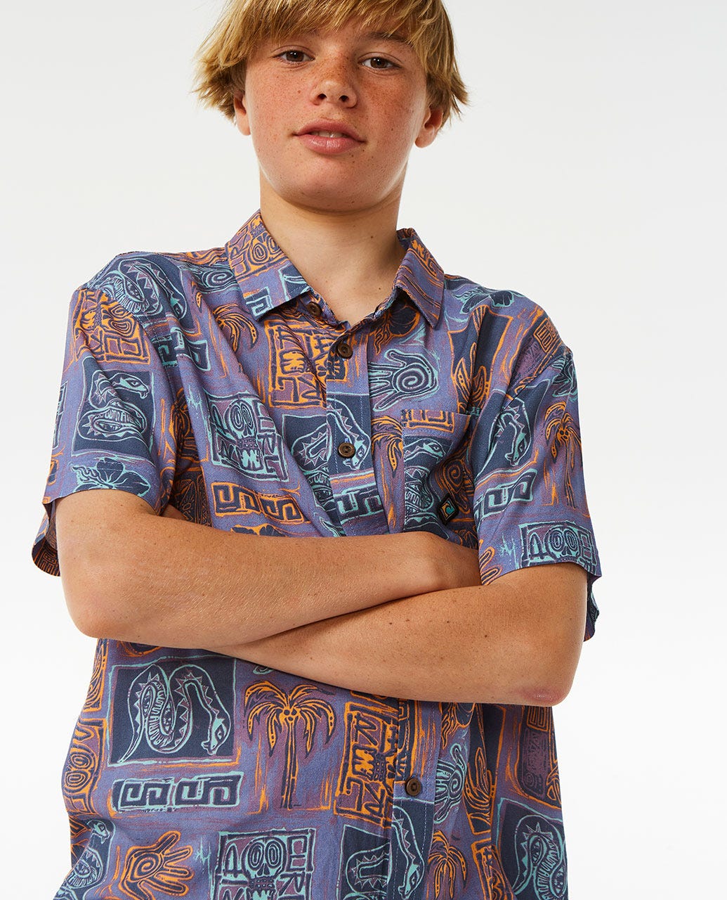 Lost Islands Short Sleeve Shirt - Boys (8-16 years)