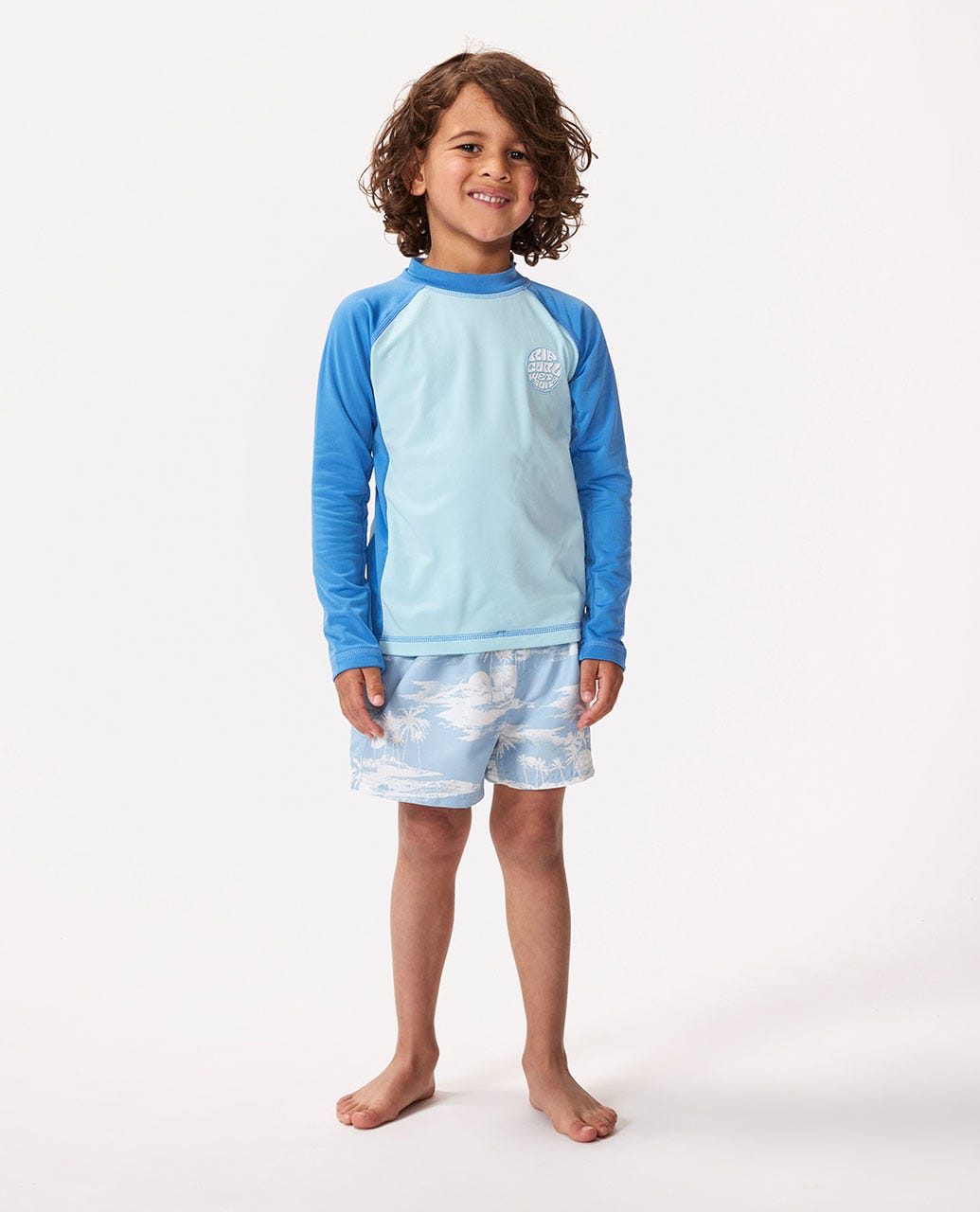 Icons UV Brushed Long Sleeve Rash Vest - Boys (1-8 years)