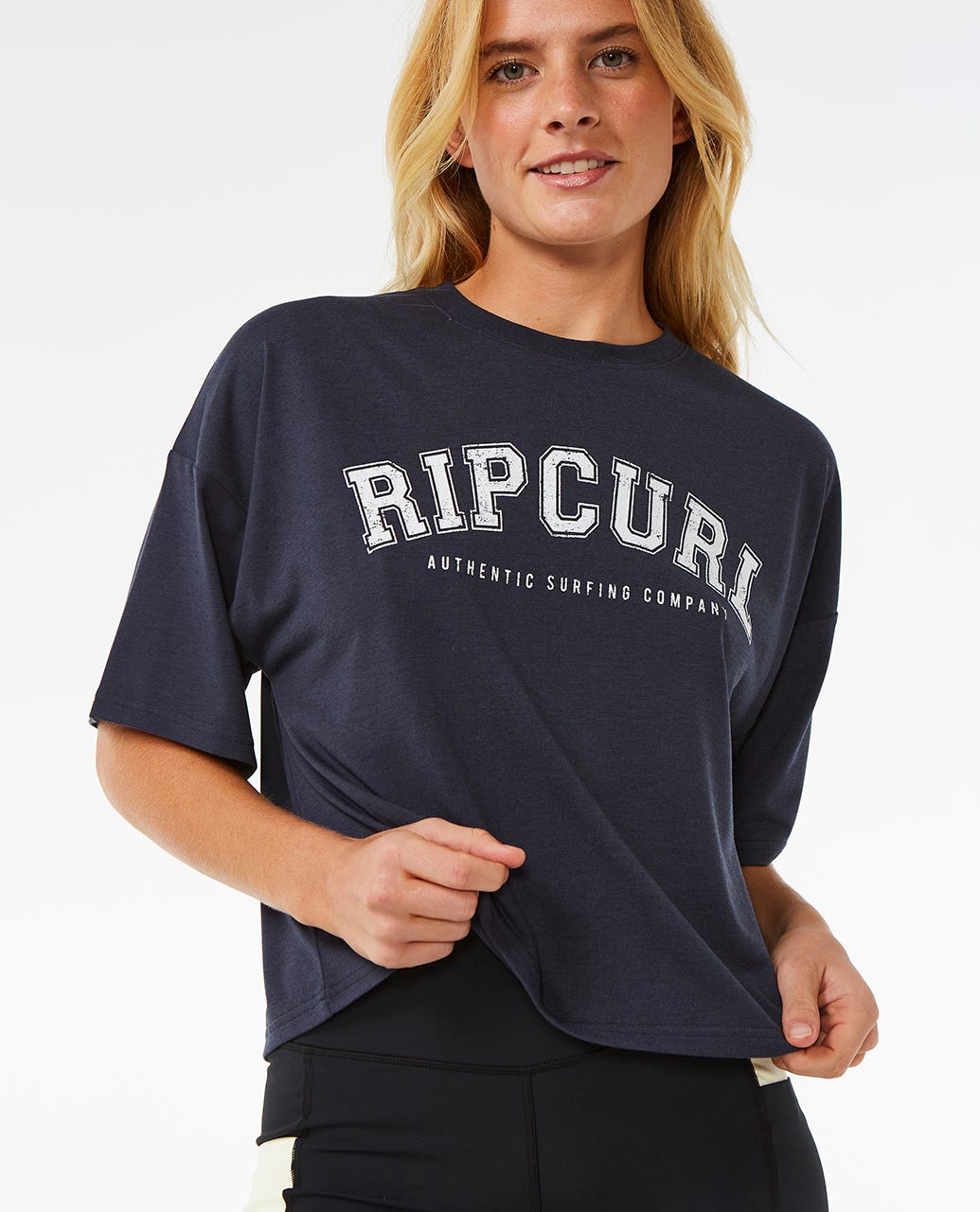 Run Swim Surf Crop Tee