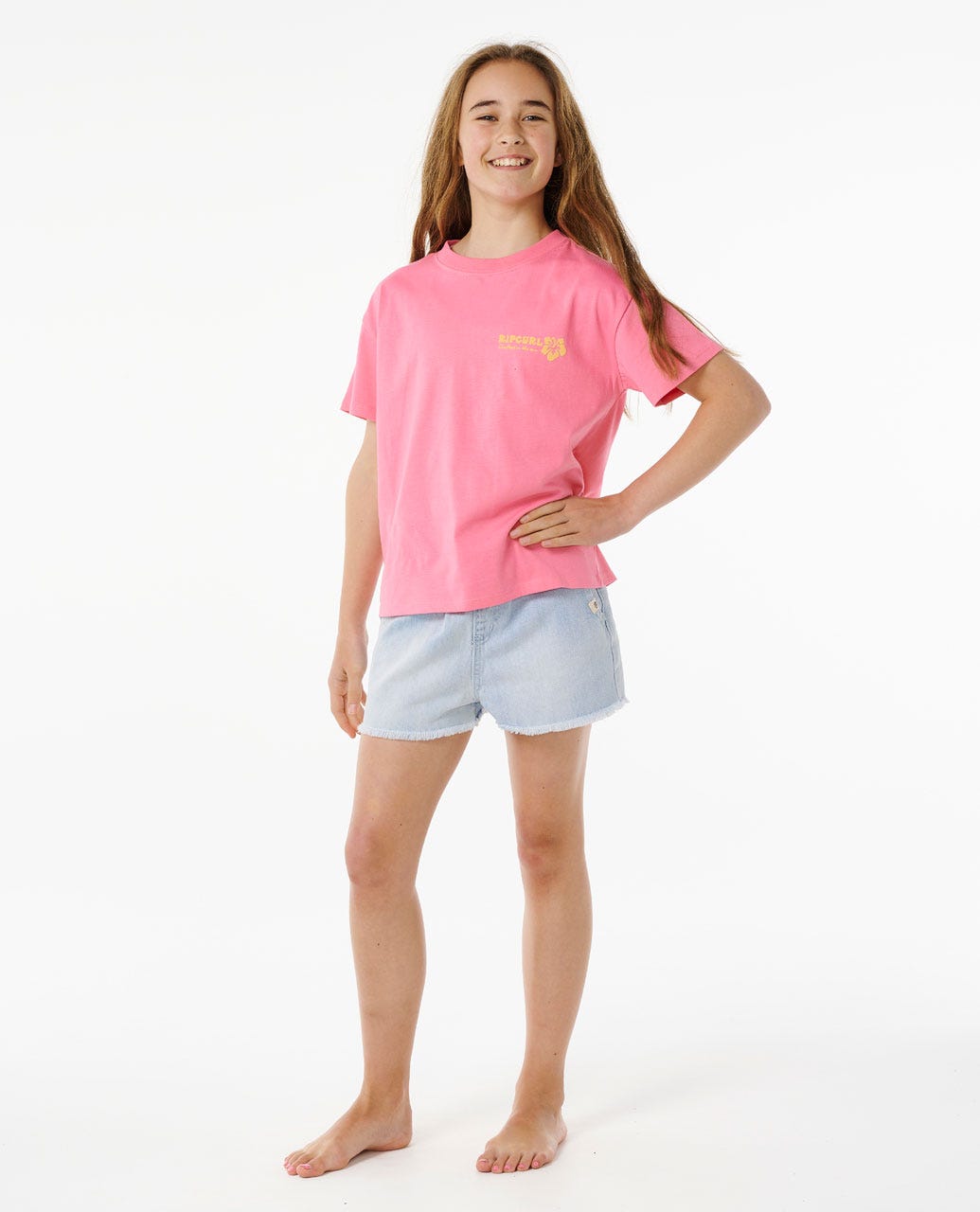 Hibiscus Heat Logo Tee- Girls ( 8-14 years)