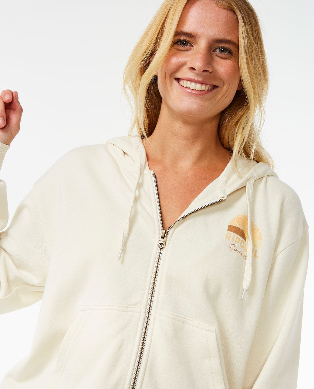 Line UP Relaxed Zip Through Hood