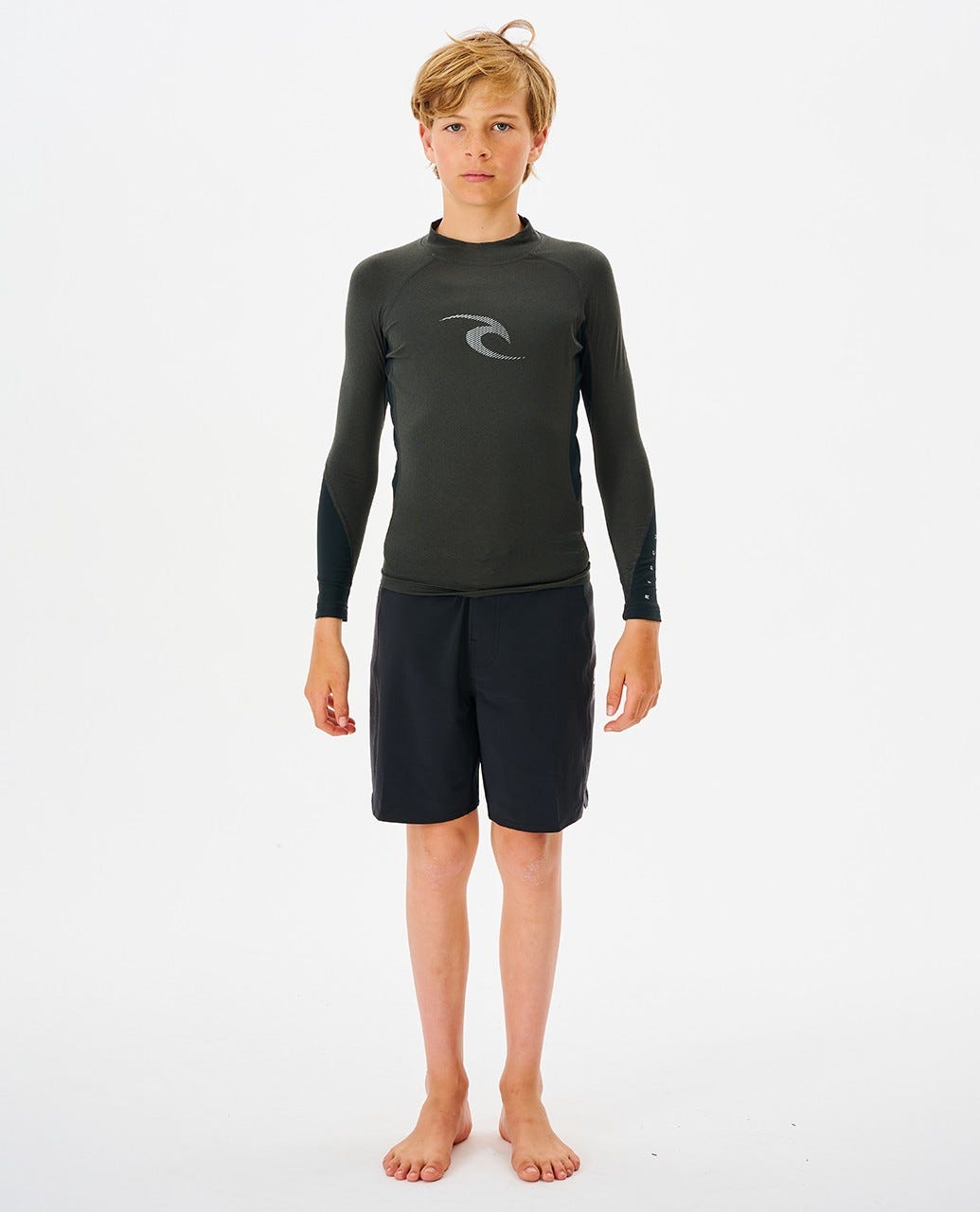 Waves Long Sleeve Rash Vest - Boys (8-16 years)