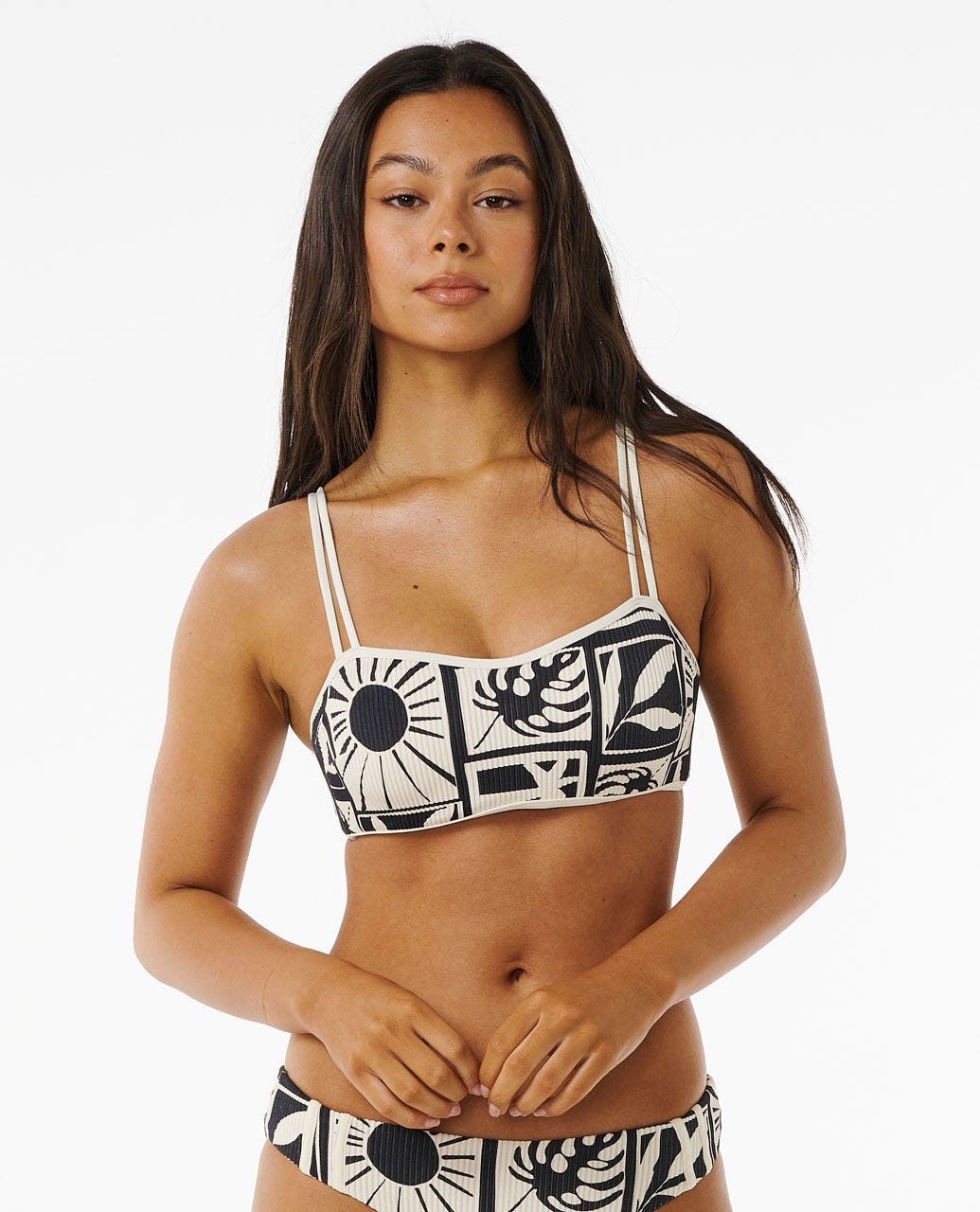 Santorini Sun D-DD Crop Bikini Top