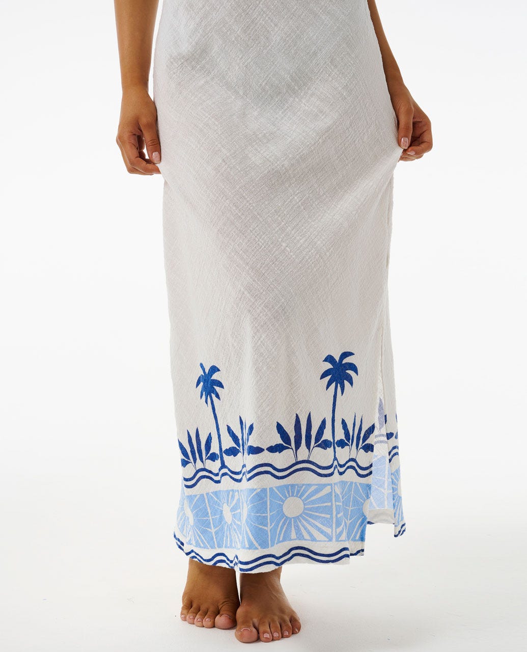 Santorini Sun Printed Maxi Dress