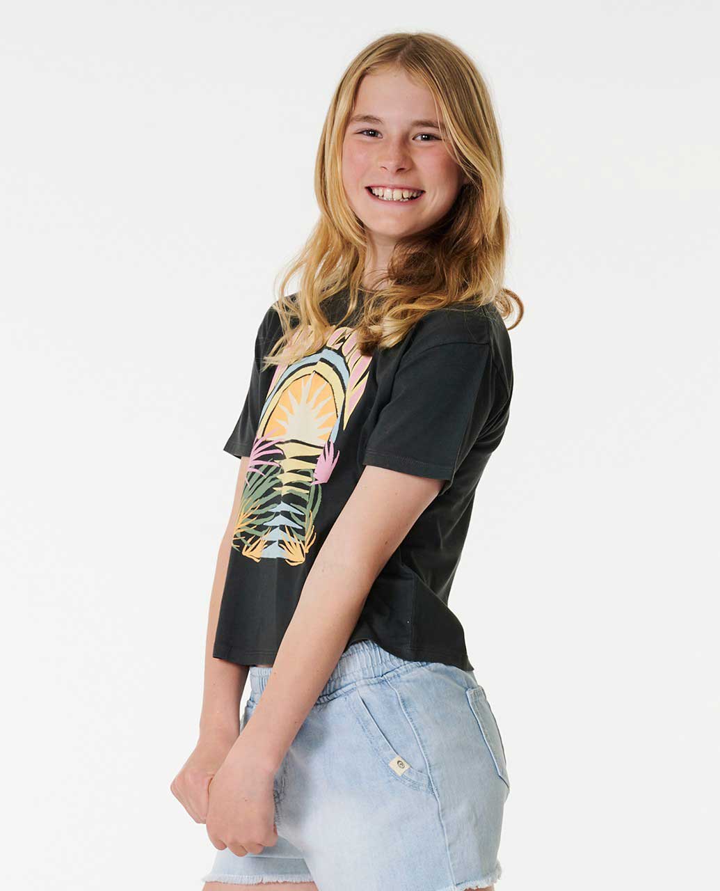 Glow Heritage Crop Tee - Girls (8-14 years)