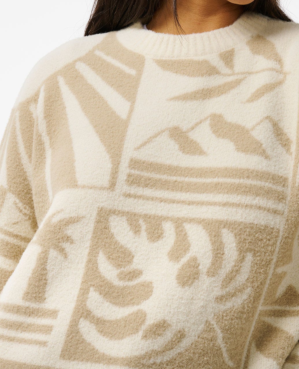 Santorini Sun Jacquard Crew