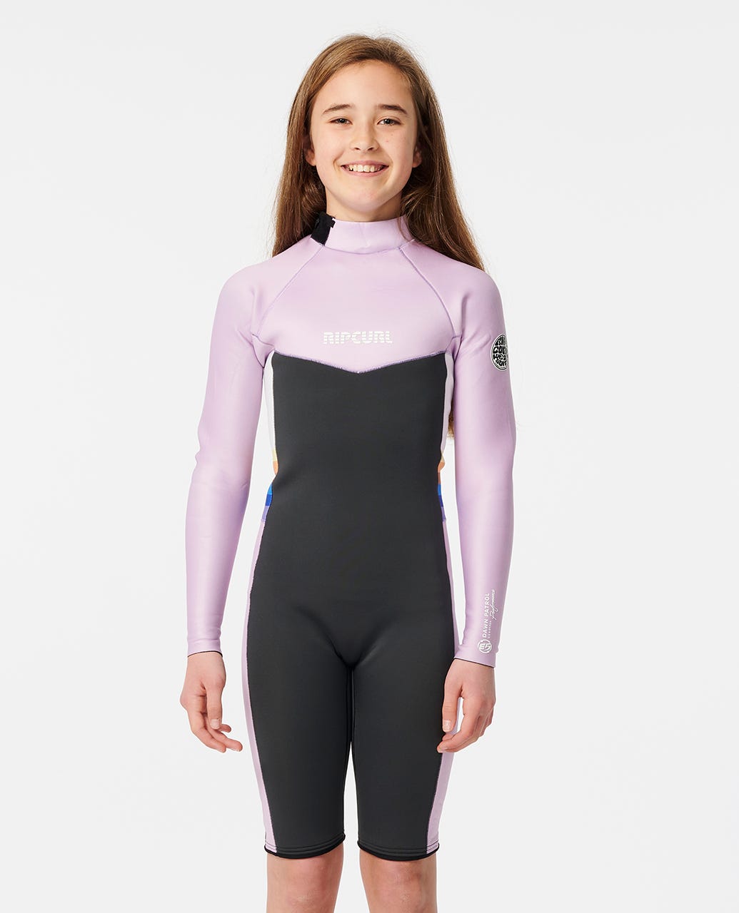 Girls Dawn Patrol 2mm Back Zip Long Sleeve Springsuit