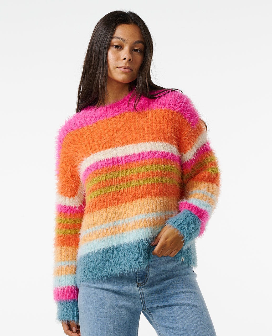 Hibiscus Heat Chunky Stripe Knit