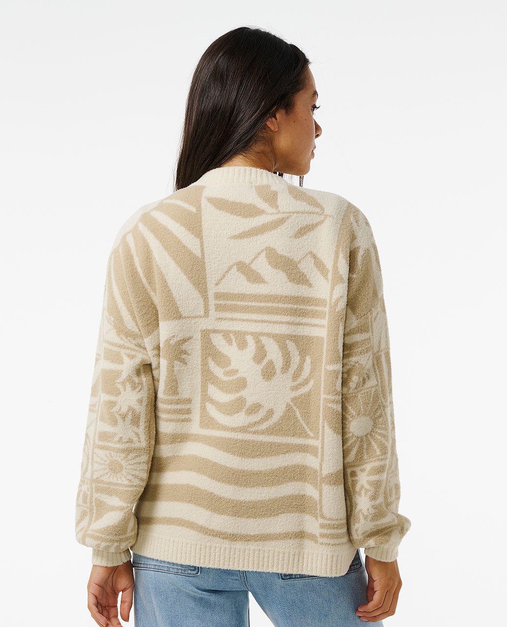 Santorini Sun Jacquard Crew