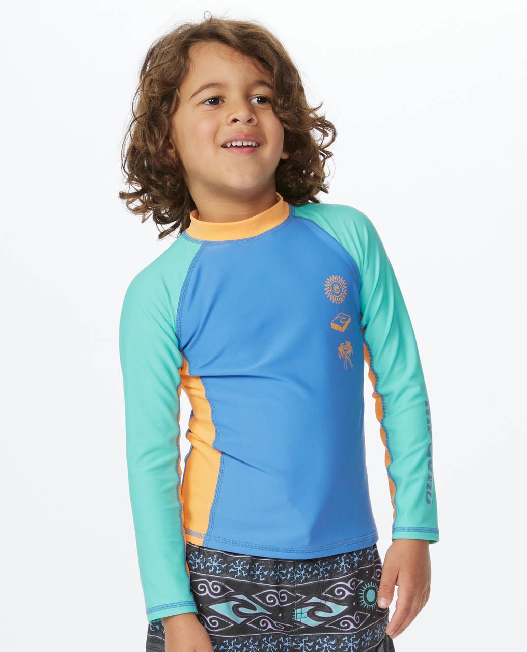 Mystic Wave UPF50+ Long Sleeve Rash Vest - Boys