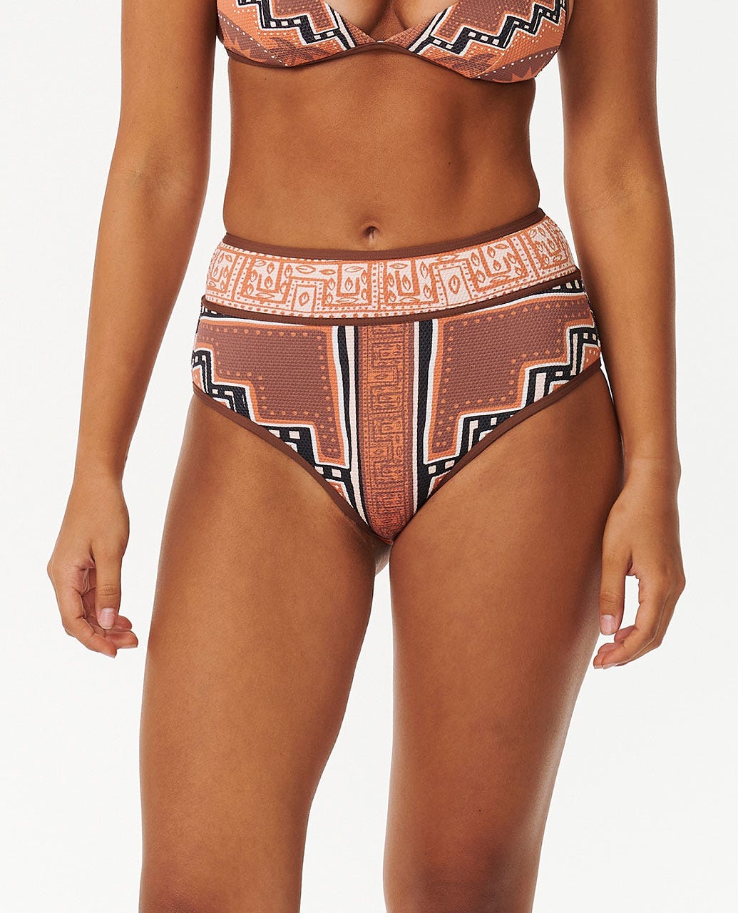 Pacific Dreams High Waisted Good Coverage Bikini Bottoms
