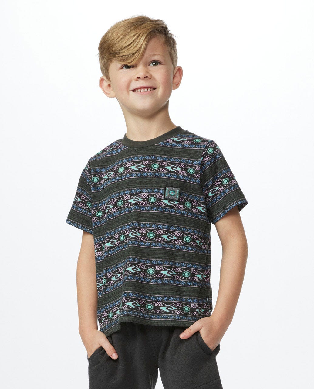 Mystic Waves Stripe Tee- Boys (1-8 years)