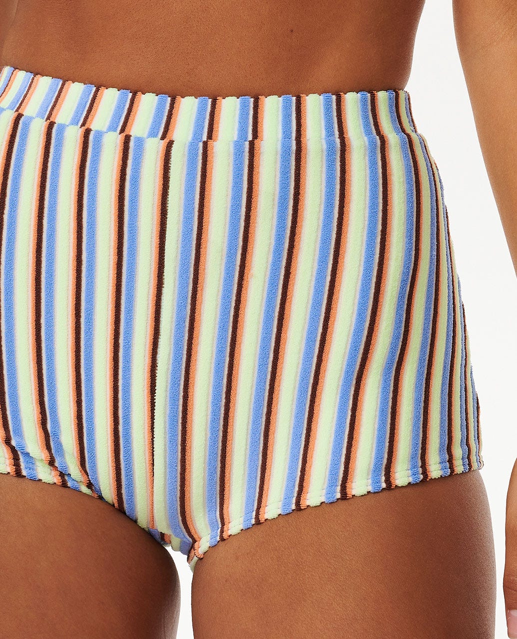 Tropics Stripe Lycra Boyleg Bikini Bottoms