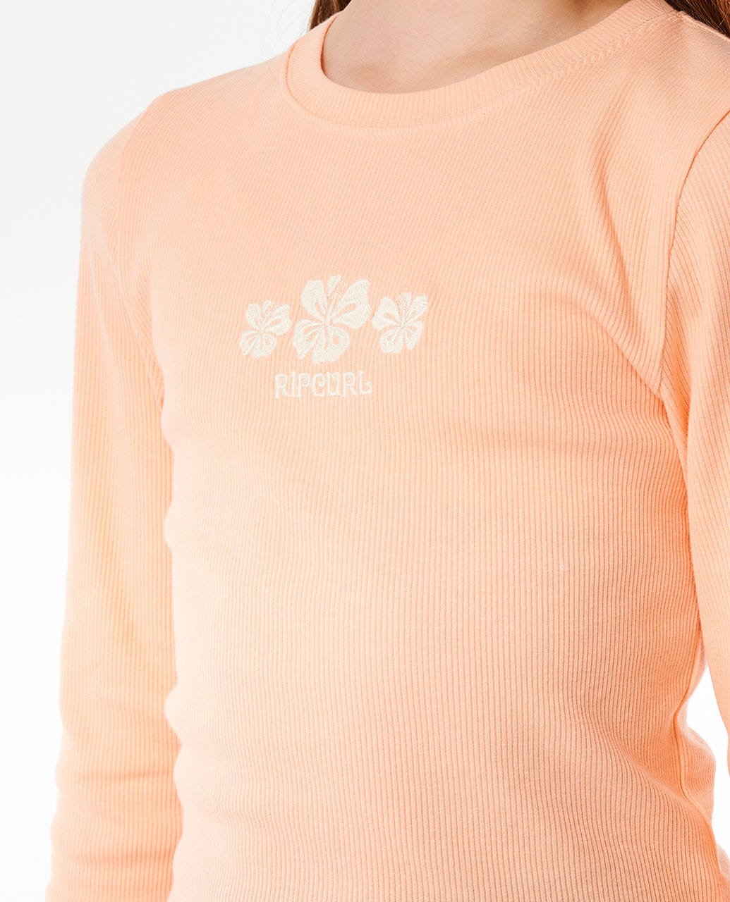 Tropic Rib Long Sleeve Tee - Girls (8-14 years)