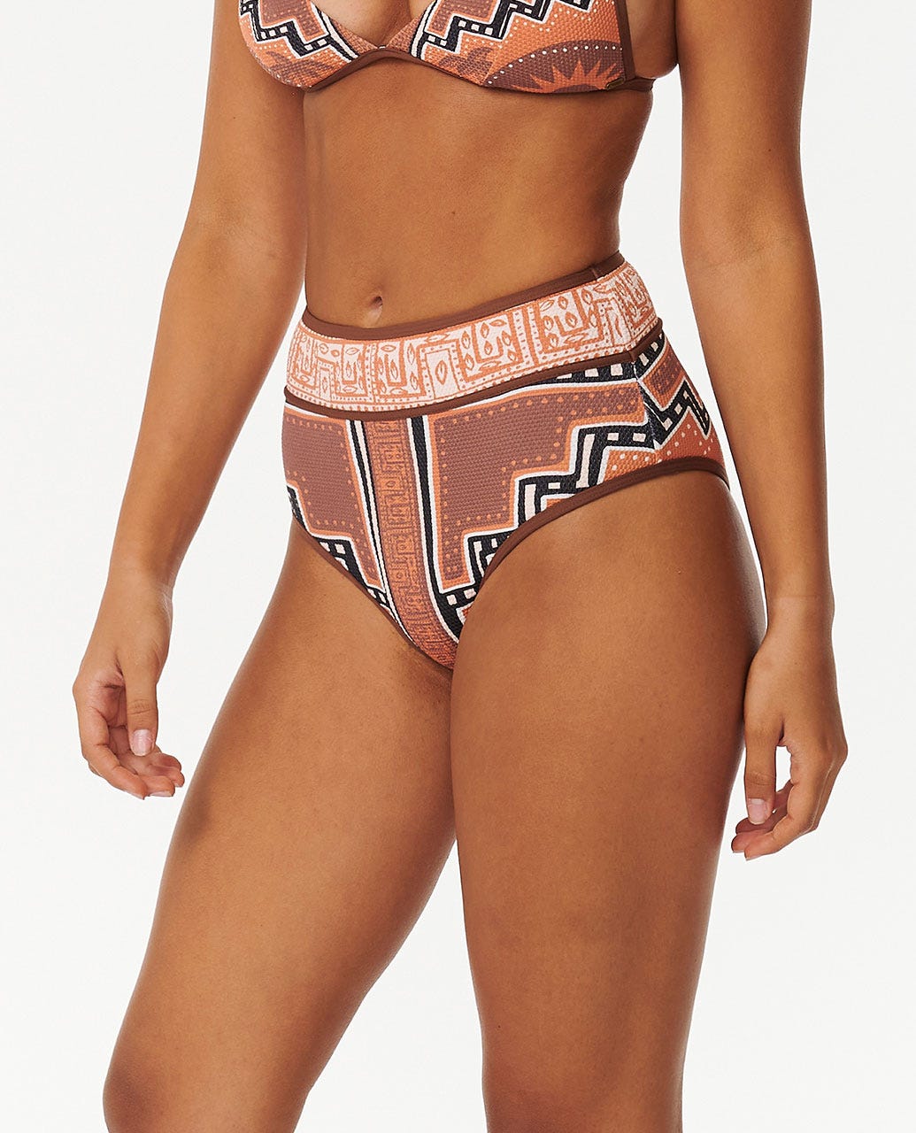 Pacific Dreams High Waisted Good Coverage Bikini Bottoms