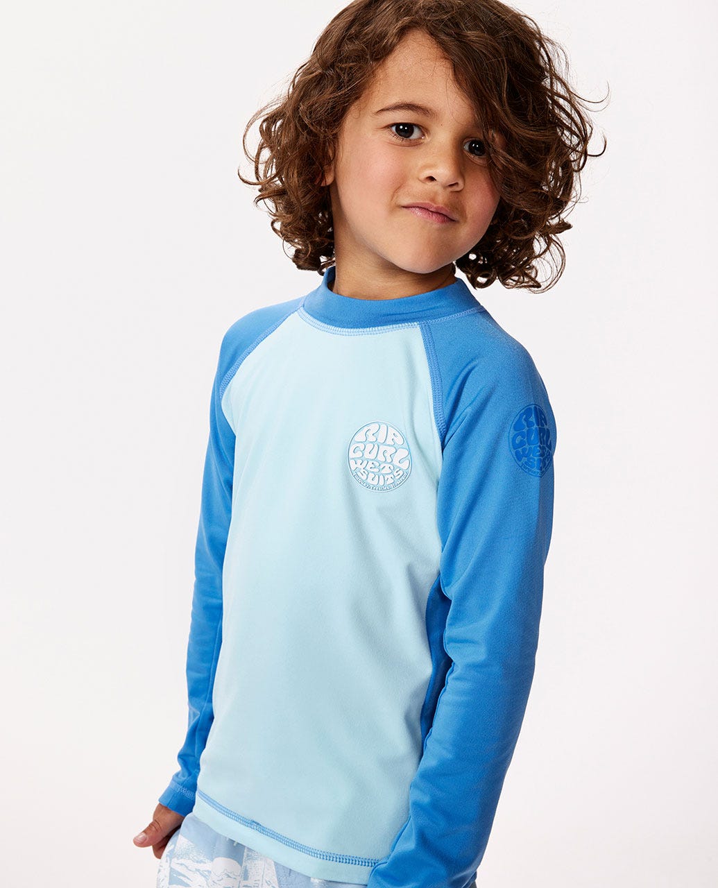 Icons UV Brushed Long Sleeve Rash Vest - Boys (1-8 years)