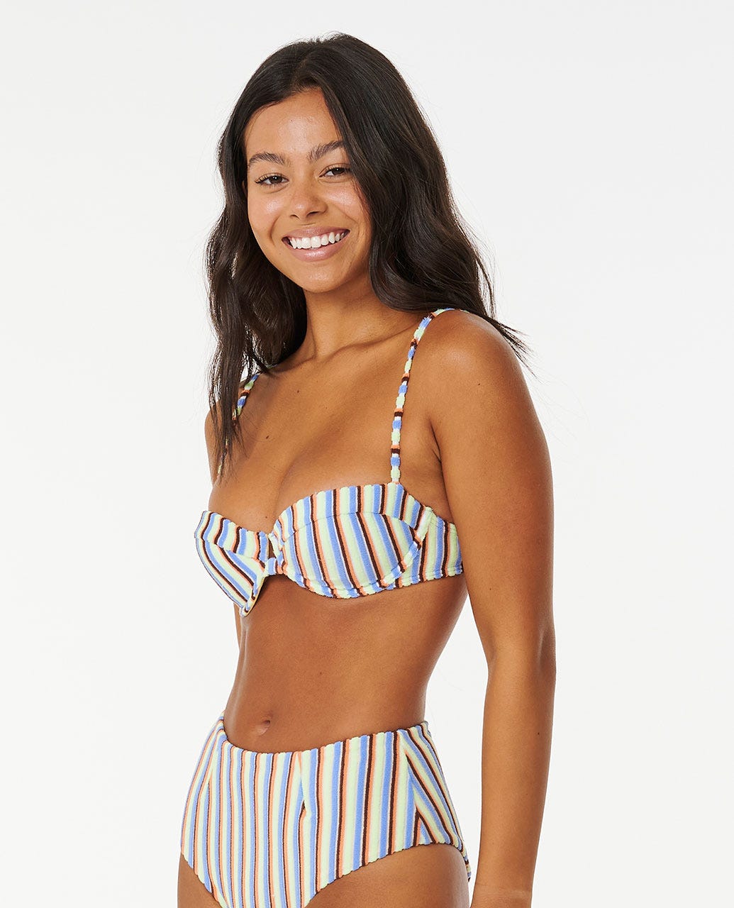 Tropics Stripe Balconette BIkini Top