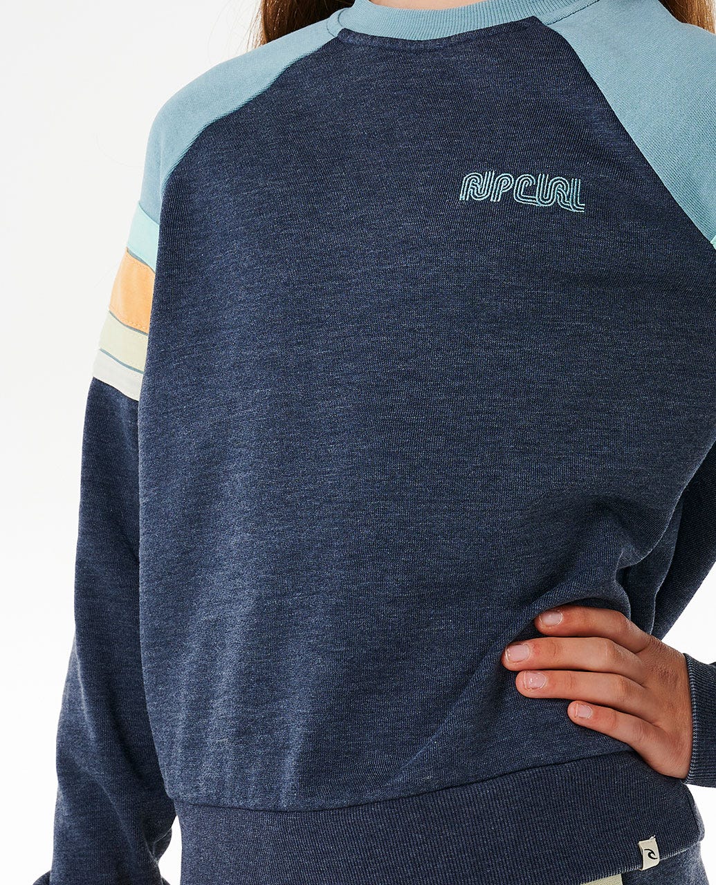 Surf Revival Raglan Crew - Girl (8-14 years)