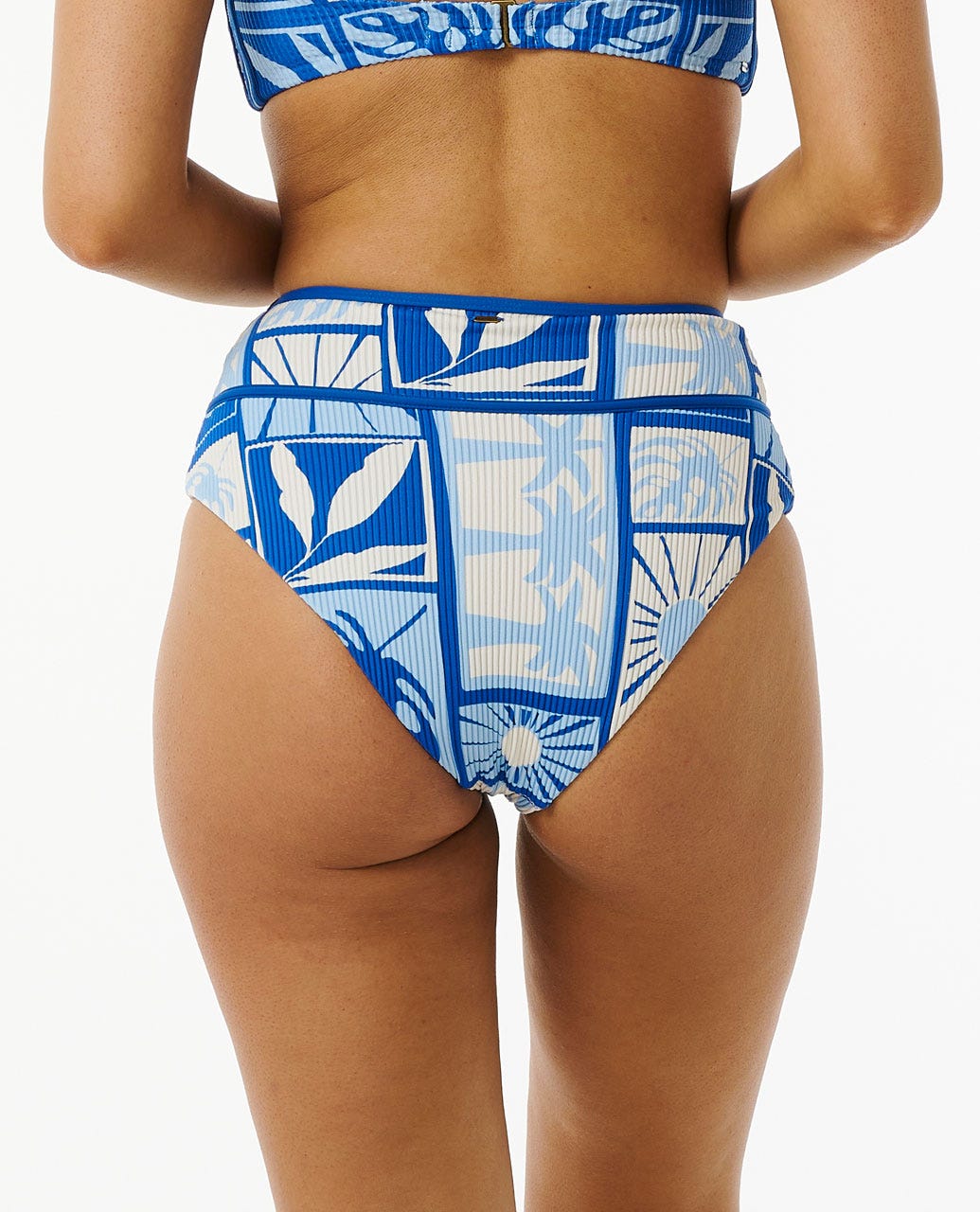 Santorini Sun Hi Waisted Good Coverage Bikini Bottom