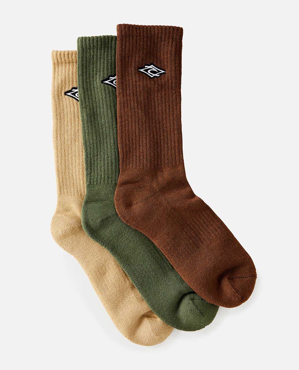 Mens Diamond Crew Sock - 3 Pack