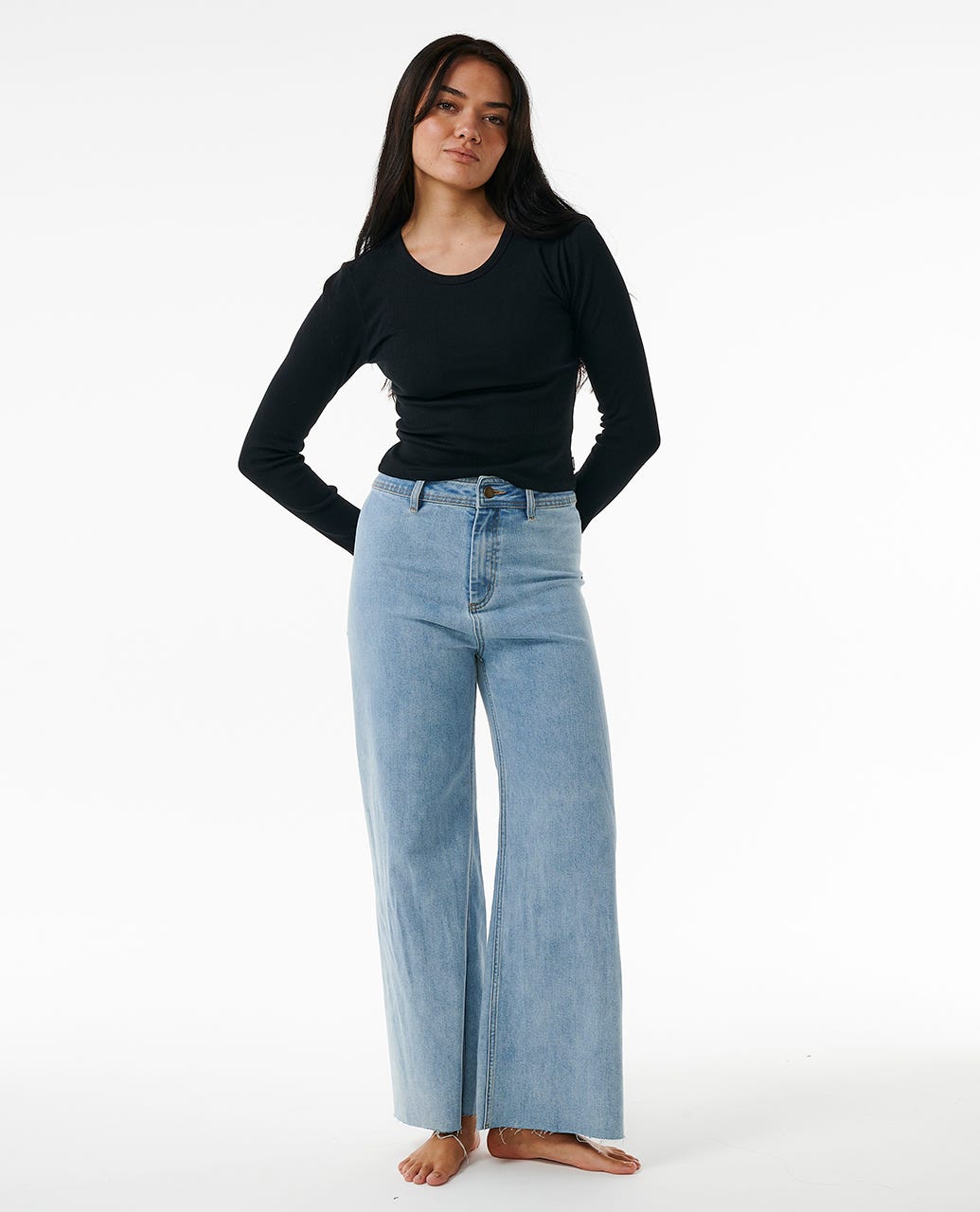 Classic Ribbed Long Sleeve Tee