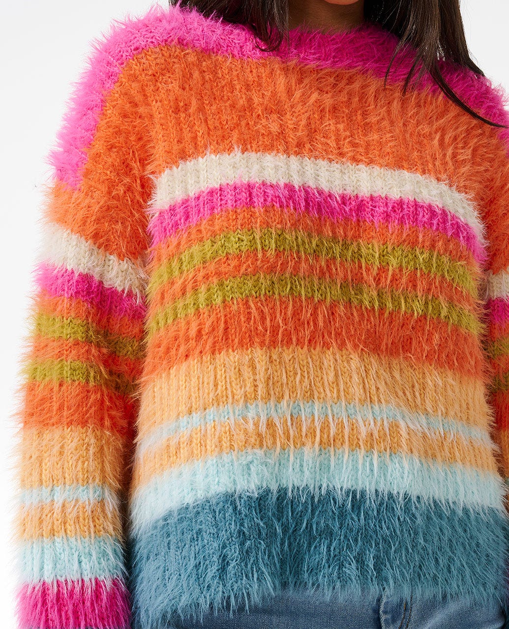 Hibiscus Heat Chunky Stripe Knit