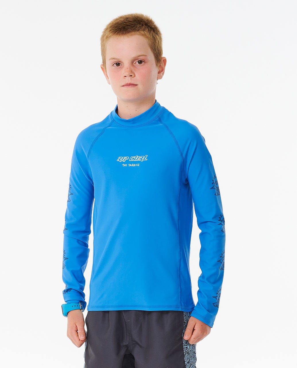 Shred Rock UPF50+ Long Sleeve Rash Vest - Boys (8-16 years)