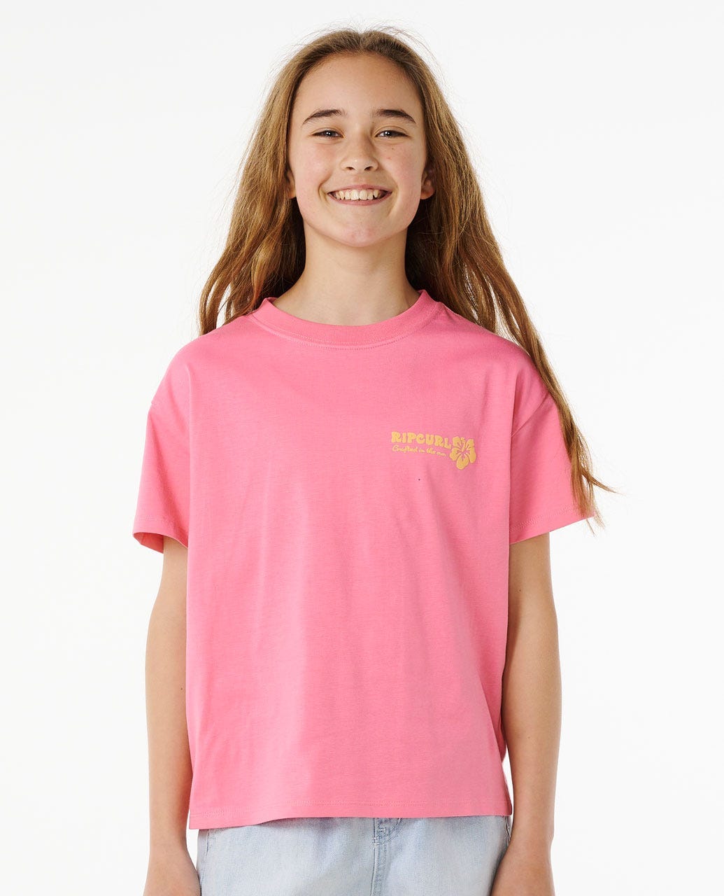 Hibiscus Heat Logo Tee- Girls ( 8-14 years)