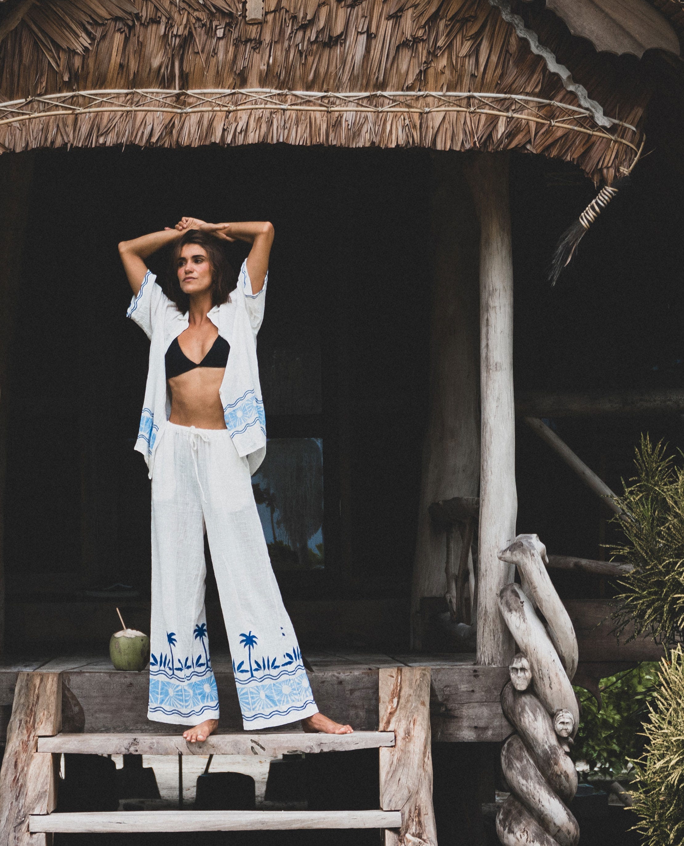 Santorini Sun Printed Pant