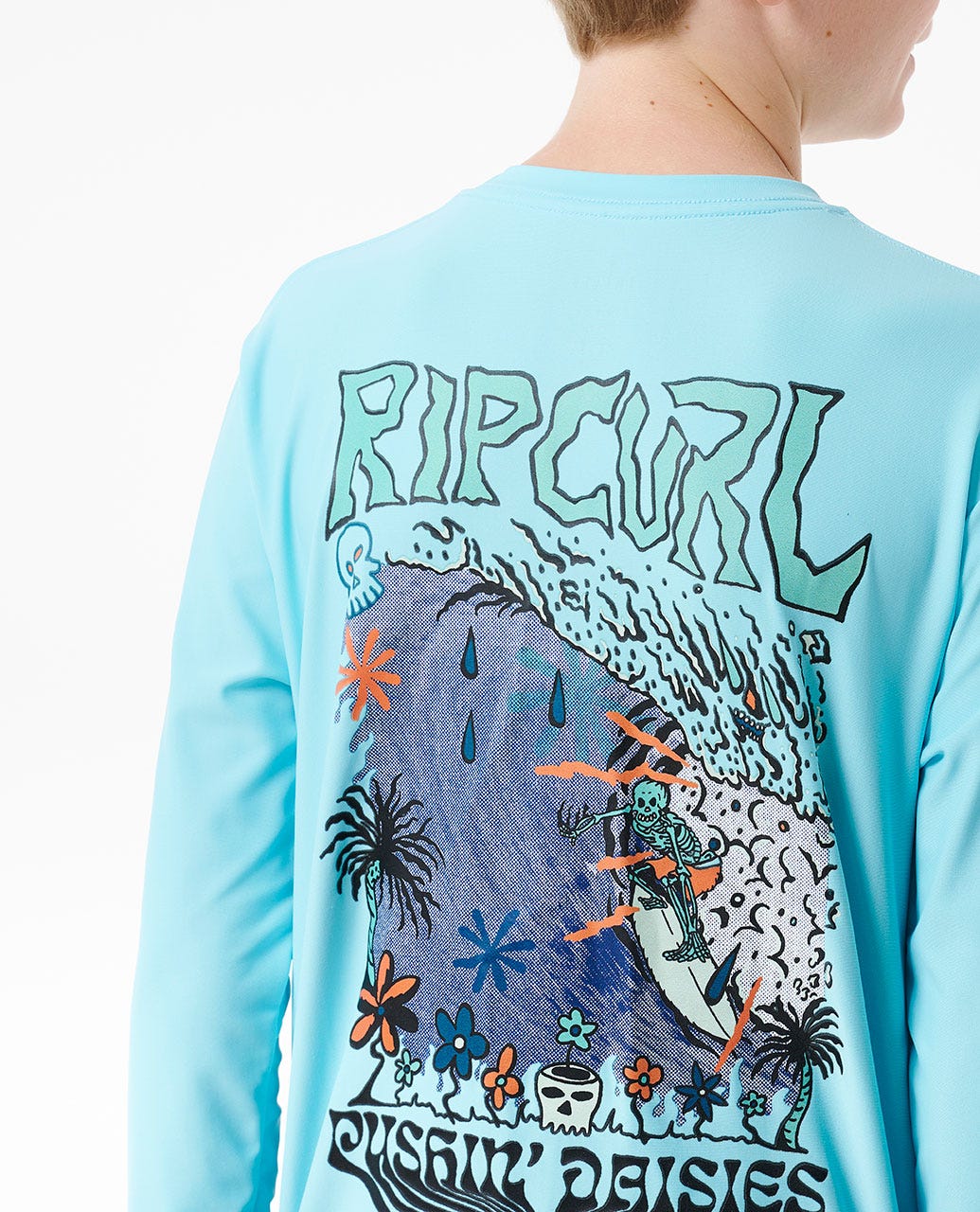 Pushin Daisies UPF Long Sleeve Rash Vest - Boys (8-16 years)