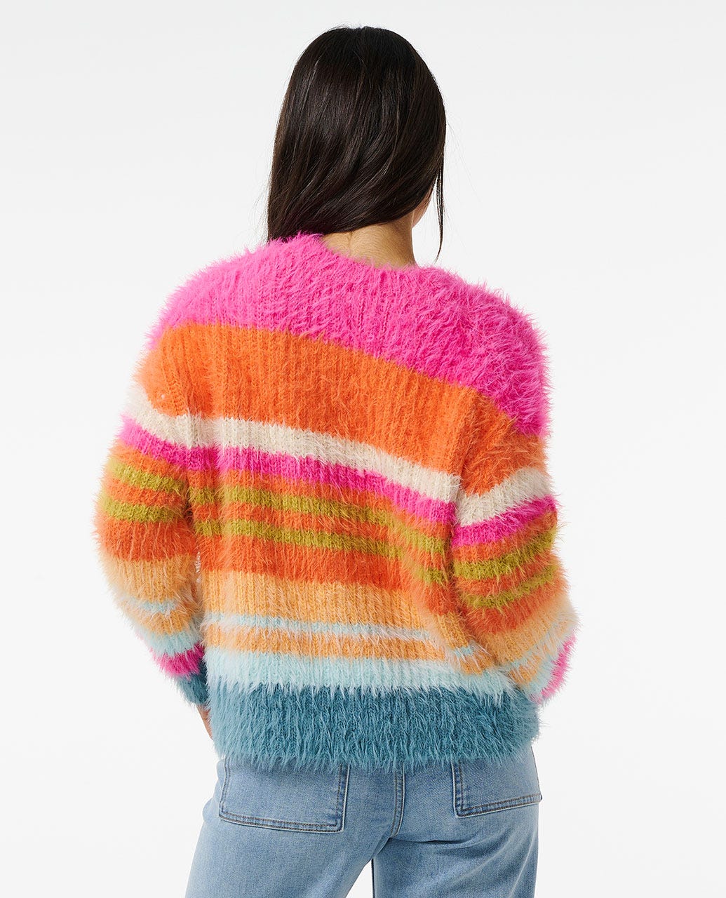 Hibiscus Heat Chunky Stripe Knit