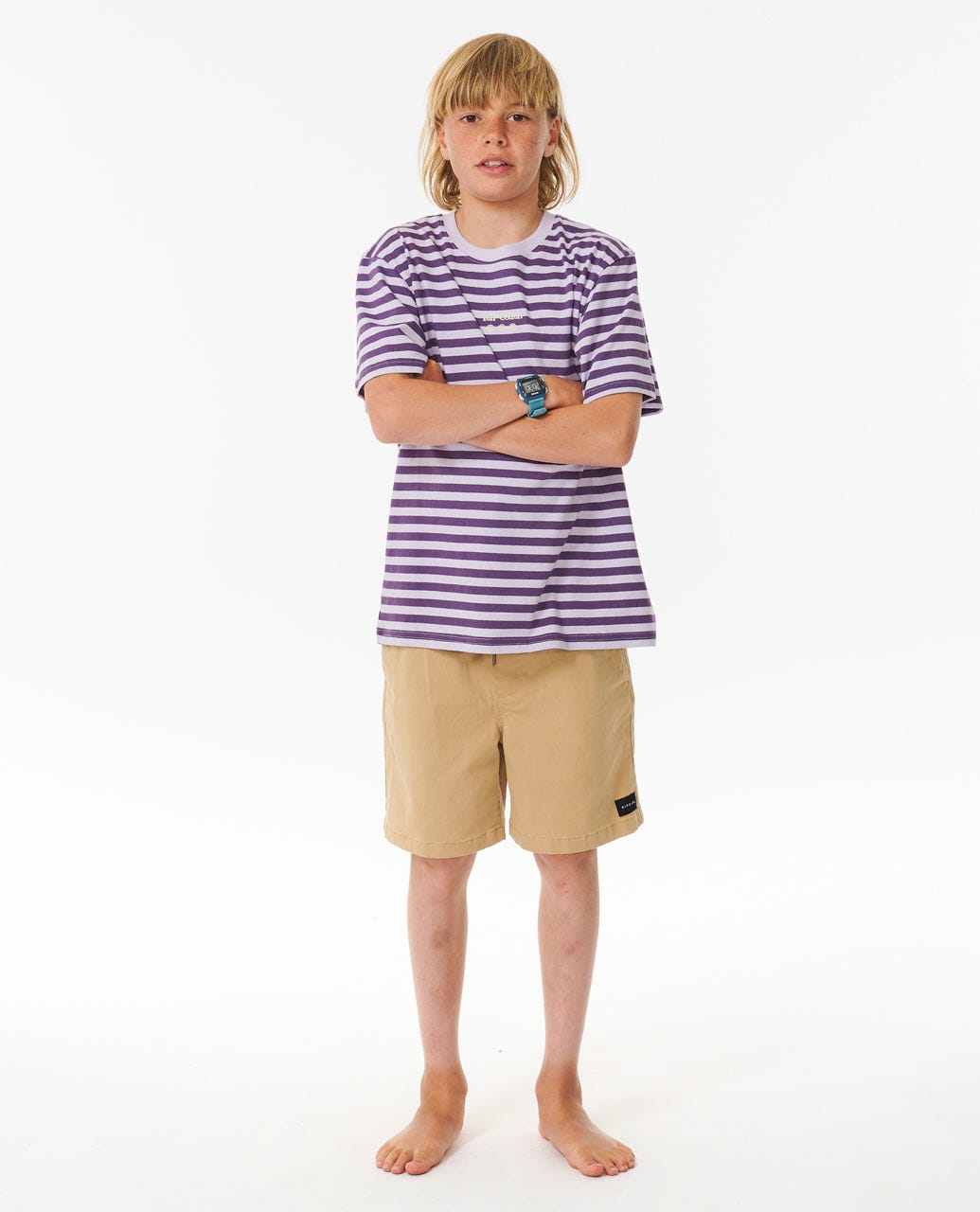 Earth Waves Stripe Tee - Kids (8-16 years)