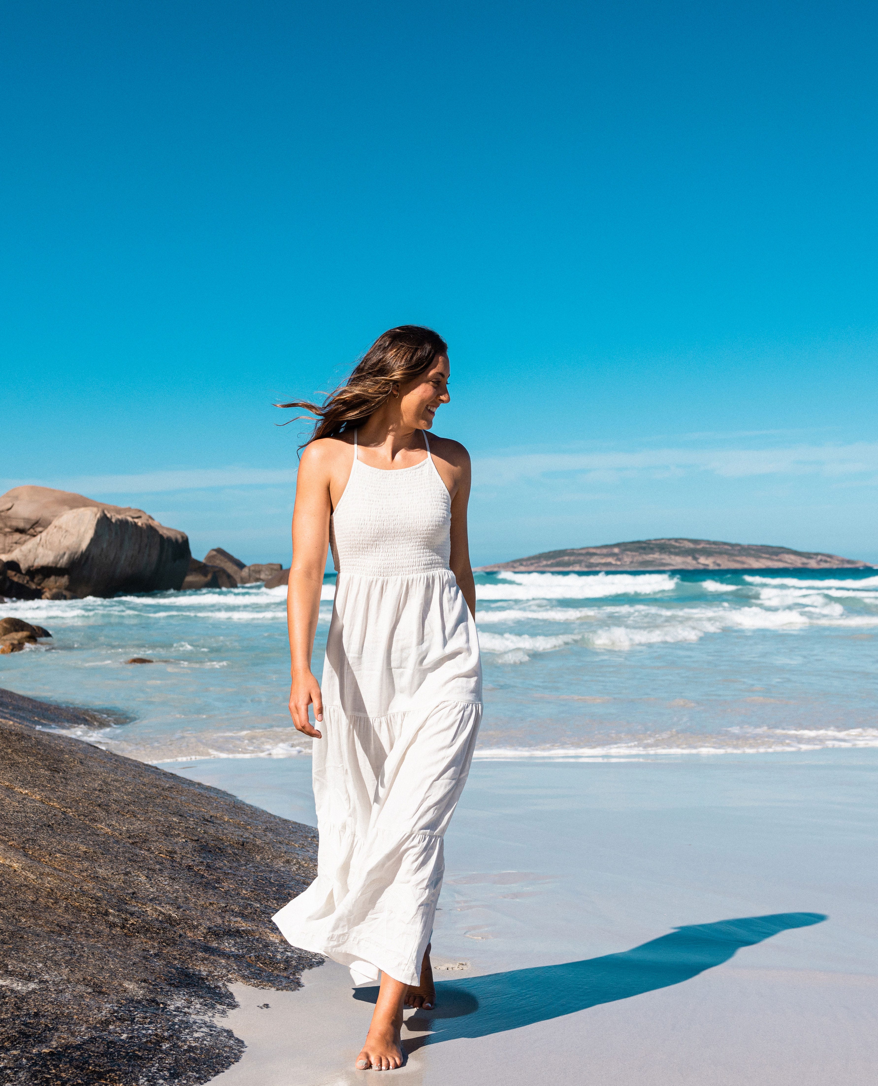 Pacific Dreams Embroidered Midi Dress