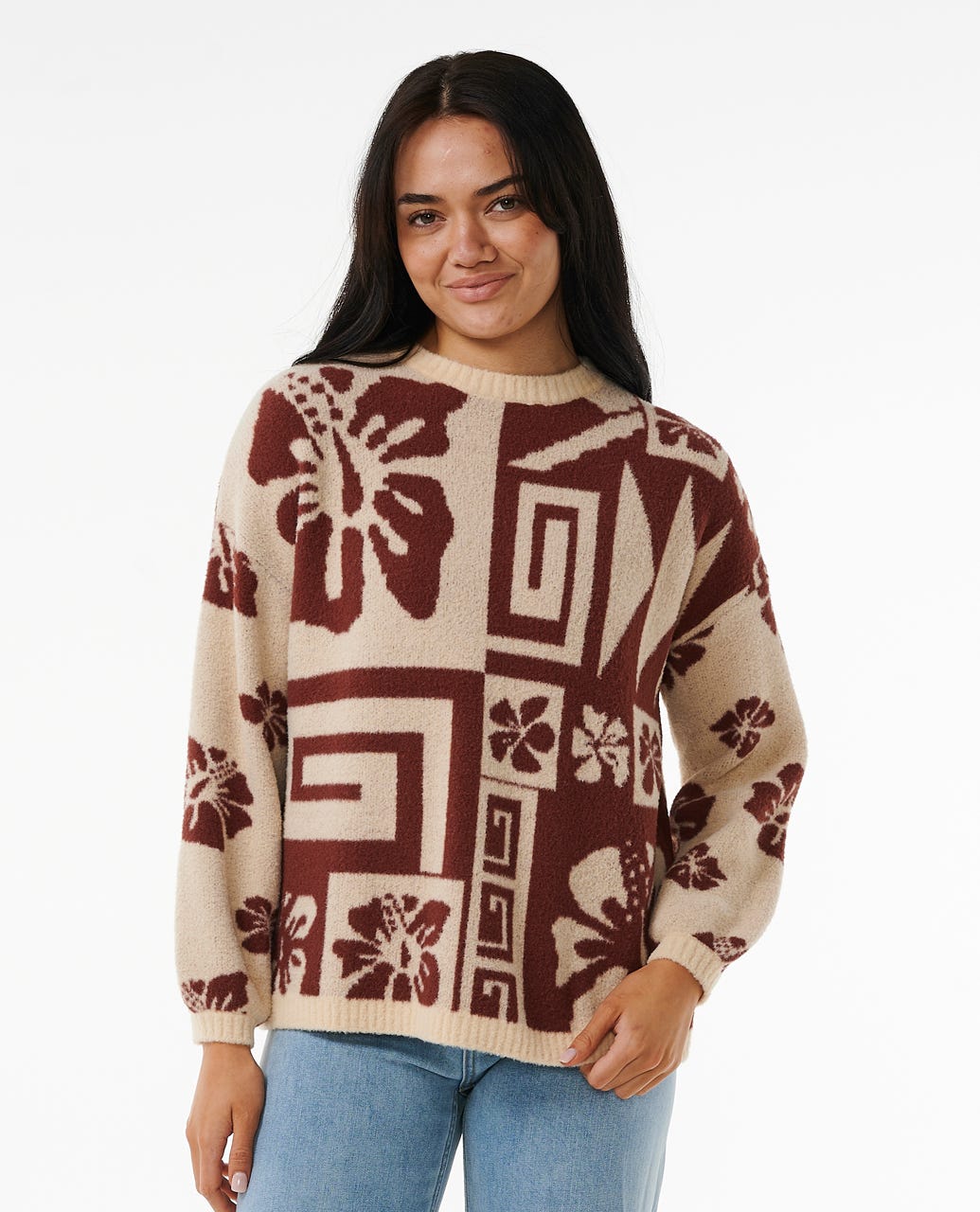 Block Party Jacquard Crew