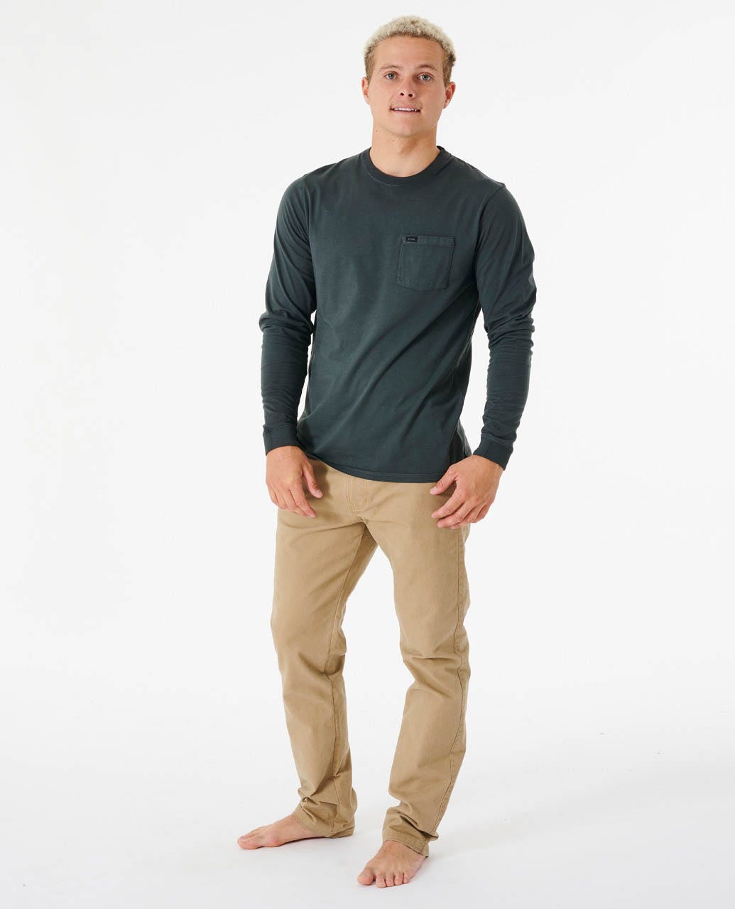 Plain Wash Long Sleeve Tee