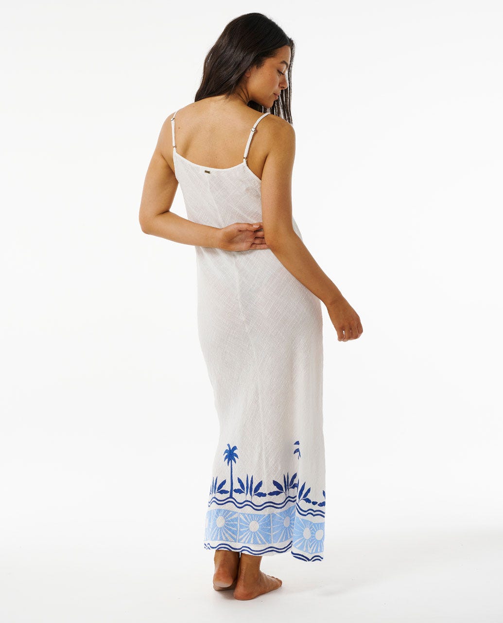Santorini Sun Printed Maxi Dress