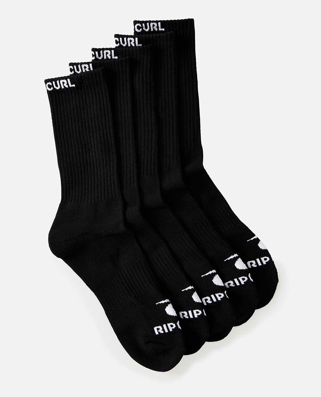 Men's Brand Crew Sock - 5 Pack